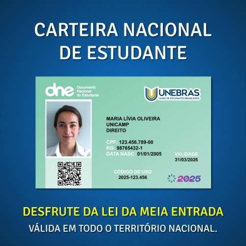 Carteira Nacional de Estudante UNEBRAS